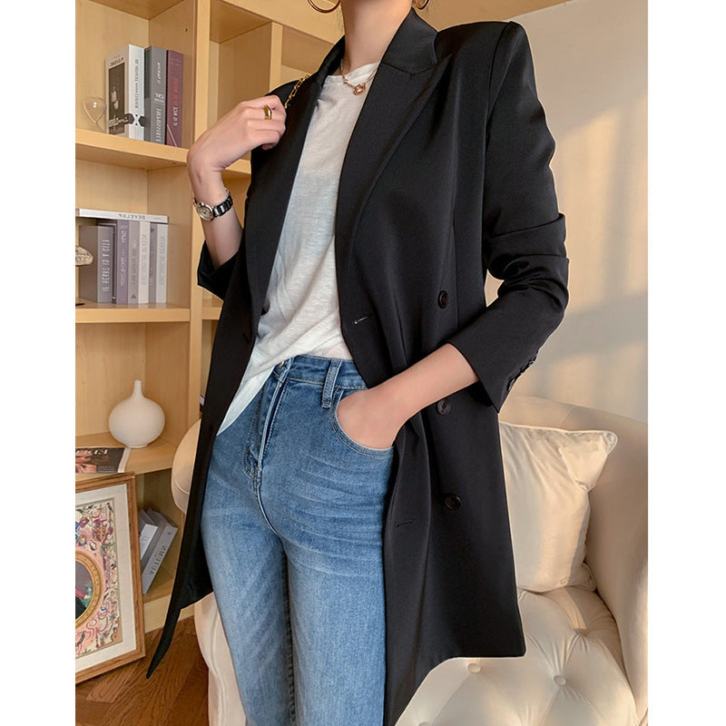 Damen Eleganter Blazer-Rock-Kleid Drune