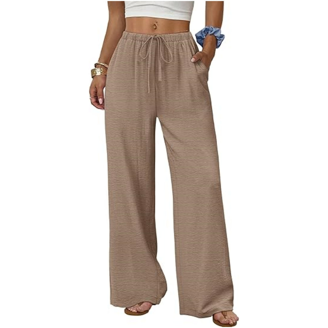 Damen Weite Loungewear-Hose mit Tunnelzug Drune