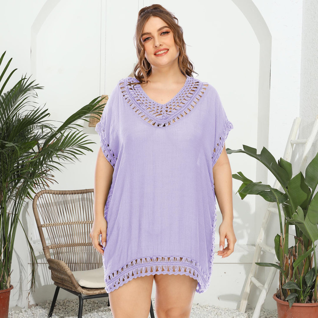 Damen eleganter häkeln Strandüberwurf Drune