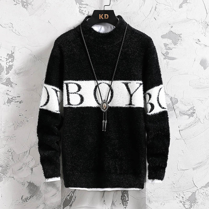 Damen Hochwertiger, kuscheliger Pullover mit Stehkragen Drune