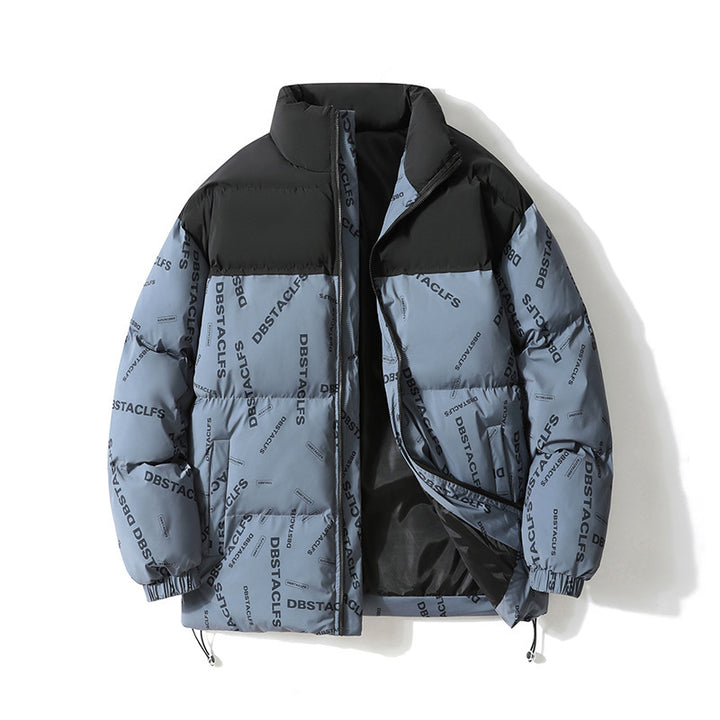Damen Daunenjacke mit hohem Kragen und modernen Aufdrucken Drune