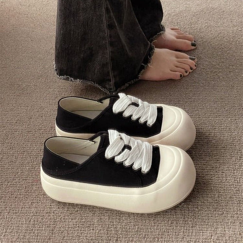Damen Bequeme Sneaker aus hochwertigem Material mit elastischen Schnürsenkeln Drune