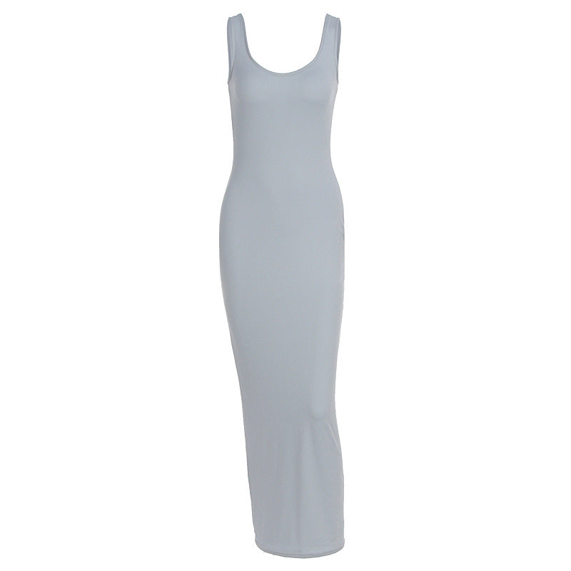 Damen Figurbetontes Maxikleid aus hochwertigem Jerseystoff Drune