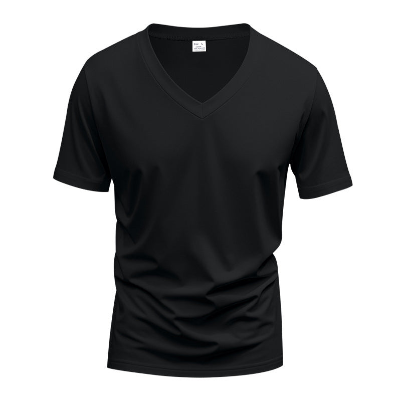 Herren V-Ausschnitt T-Shirt aus atmungsaktivem Funktionsmaterial Drune