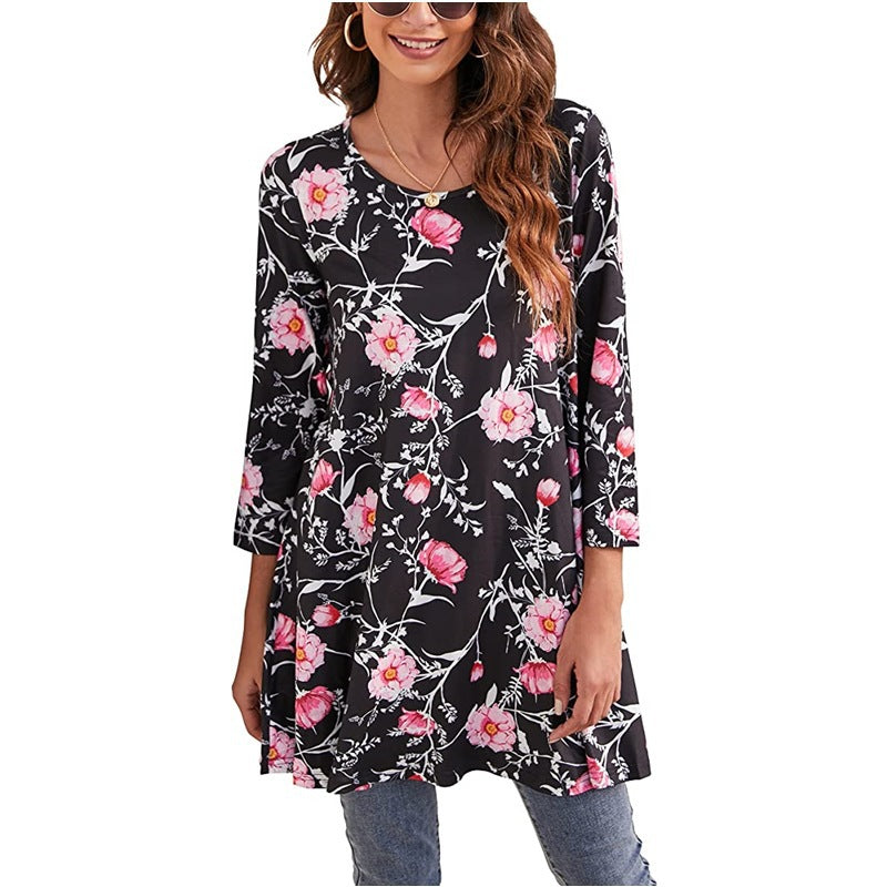 Damen Tunika mit einzigartigem Mandala-Druck Drune