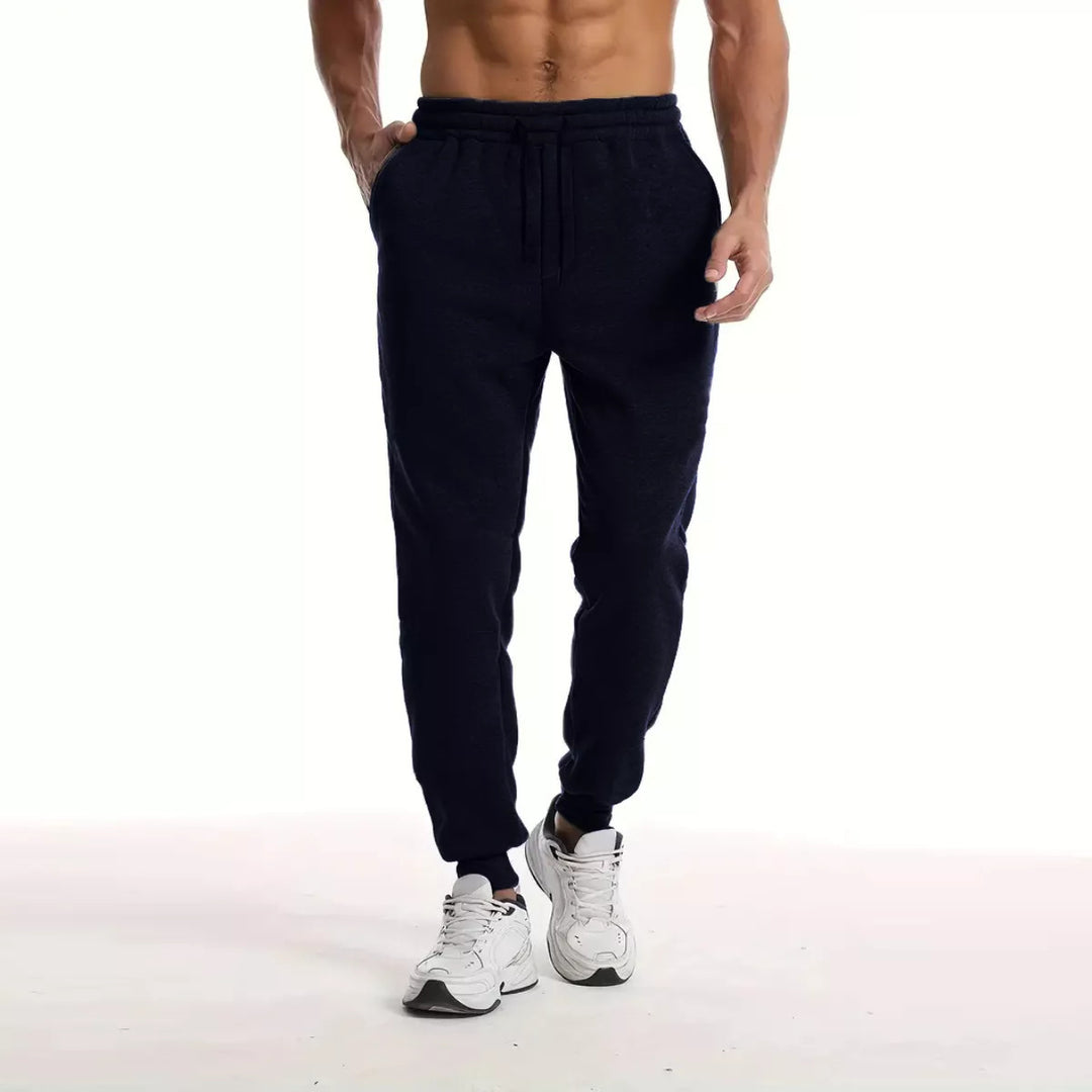 Unisex nan athleisure Jogginghose mit innen angerautem Fleece, elastischem Kordelbund und gerippten Knöchelabschlüssen Drune