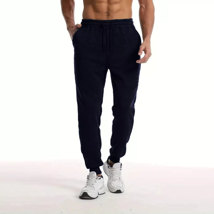 Unisex nan athleisure Jogginghose mit innen angerautem Fleece, elastischem Kordelbund und gerippten Knöchelabschlüssen Drune
