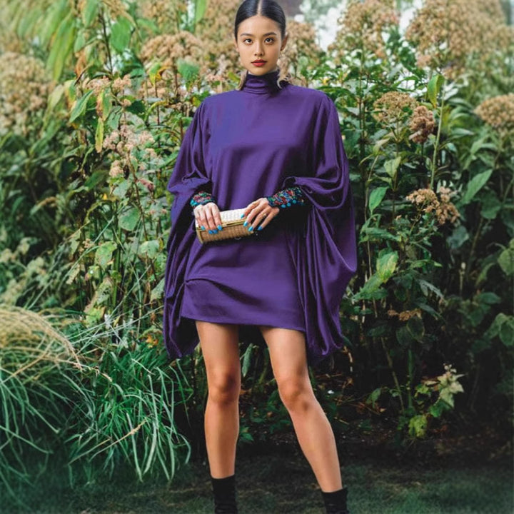 Damen Etuikleid mit innovativem Oversized-Schnitt und dekorativen Ärmeln Drune