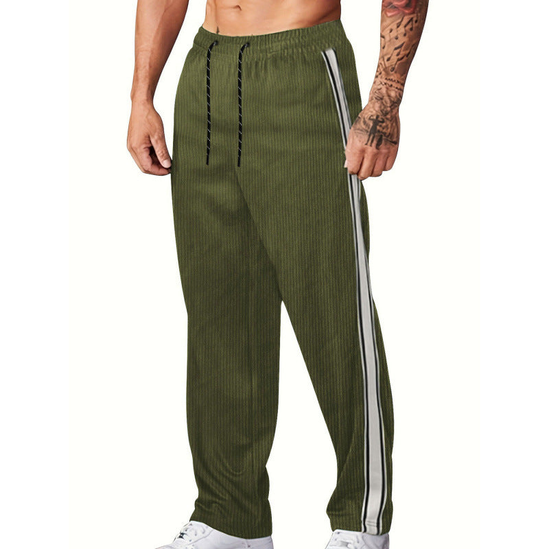 Herren Sportliche Freizeithose mit seitlichen Streifen Drune