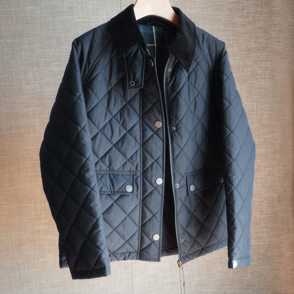 Damen Modische Steppjacke mit Kragen Drune