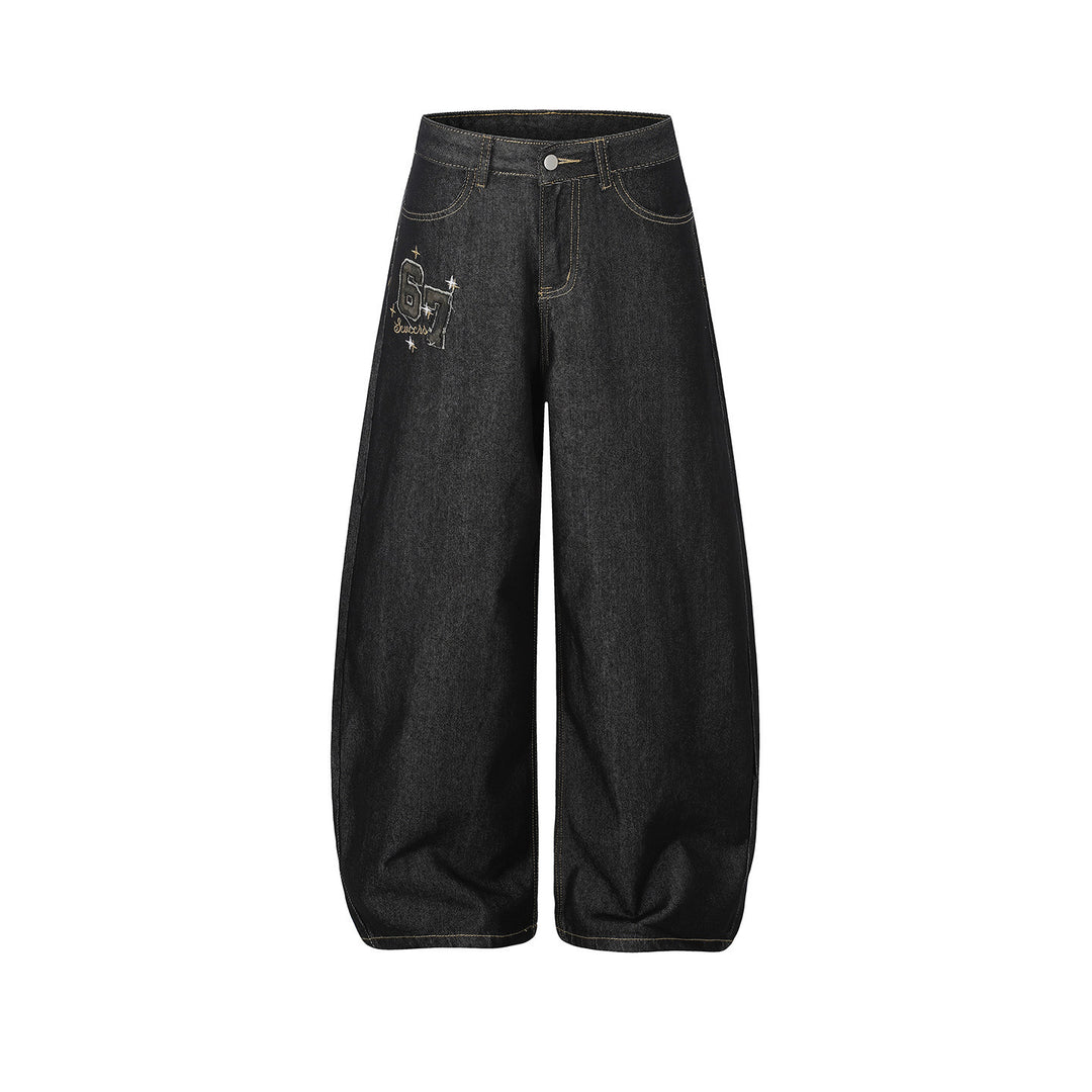 Damen Lässige Weitgeschnittene Jeans Drune