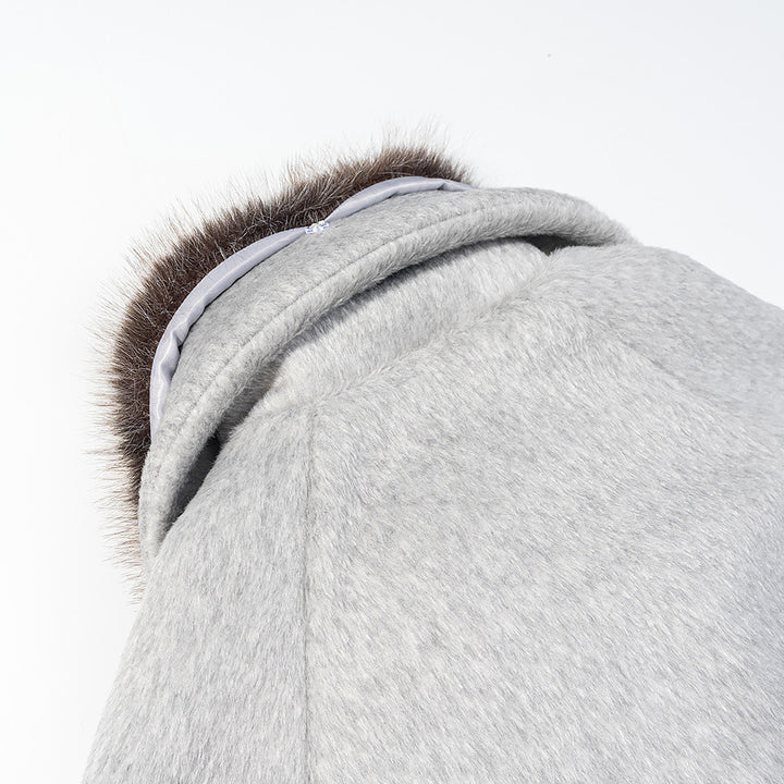 Damen Kurzjacke aus Kunstfell im Oversize‑Cut mit voluminösem Webpelzkragen Drune