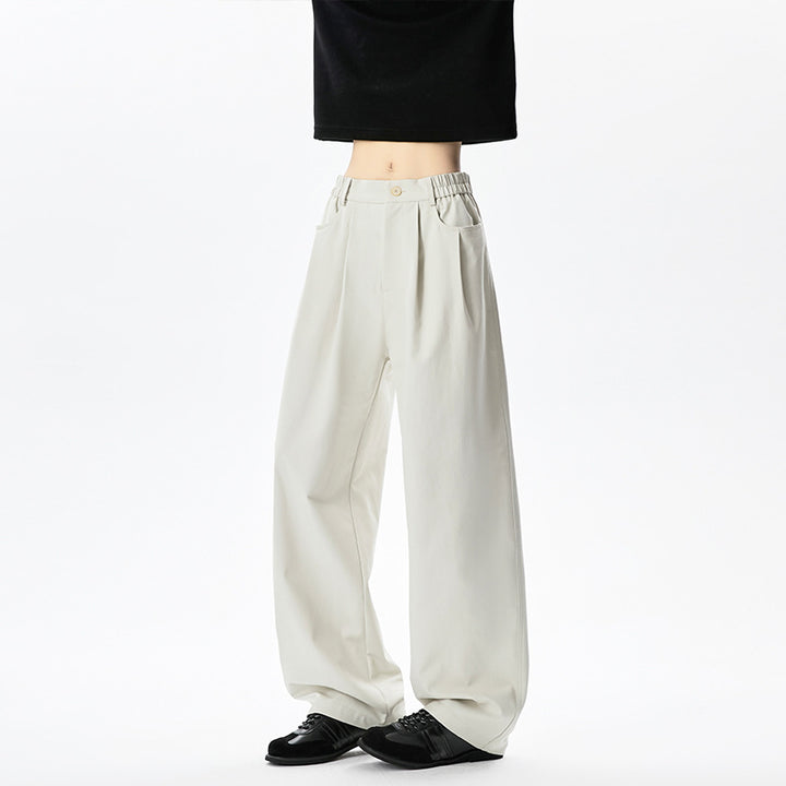 Damen Weitgeschnittene Elegante Stoffhose Drune