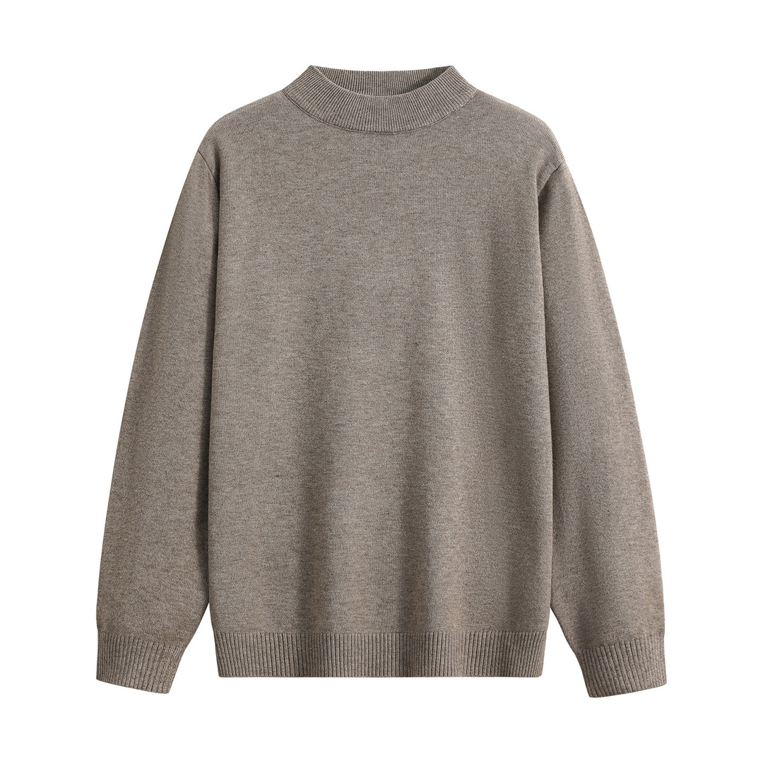 Unisex Oversize Rundhals-Pullover aus schwerer Baumwollmischung mit gerippten Bündchen Drune