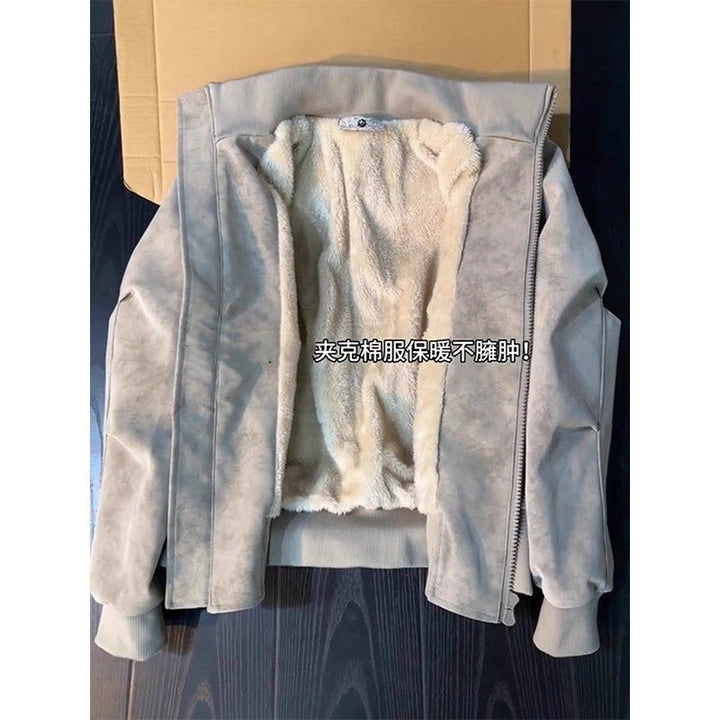 Herren Modische Bomberjacke aus luxuriösem Material Drune