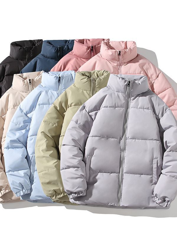 Herren isolierte Steppjacke mit hohem Kragen und elastischen Bündchen Drune