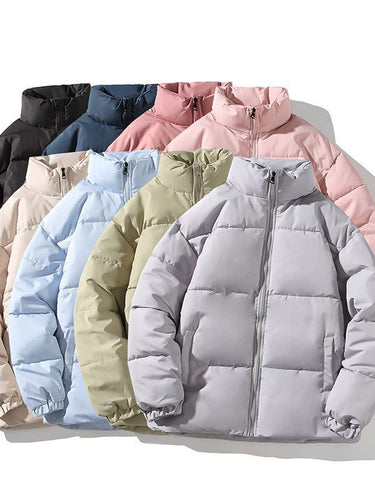 Herren isolierte Steppjacke mit hohem Kragen und elastischen Bündchen Drune