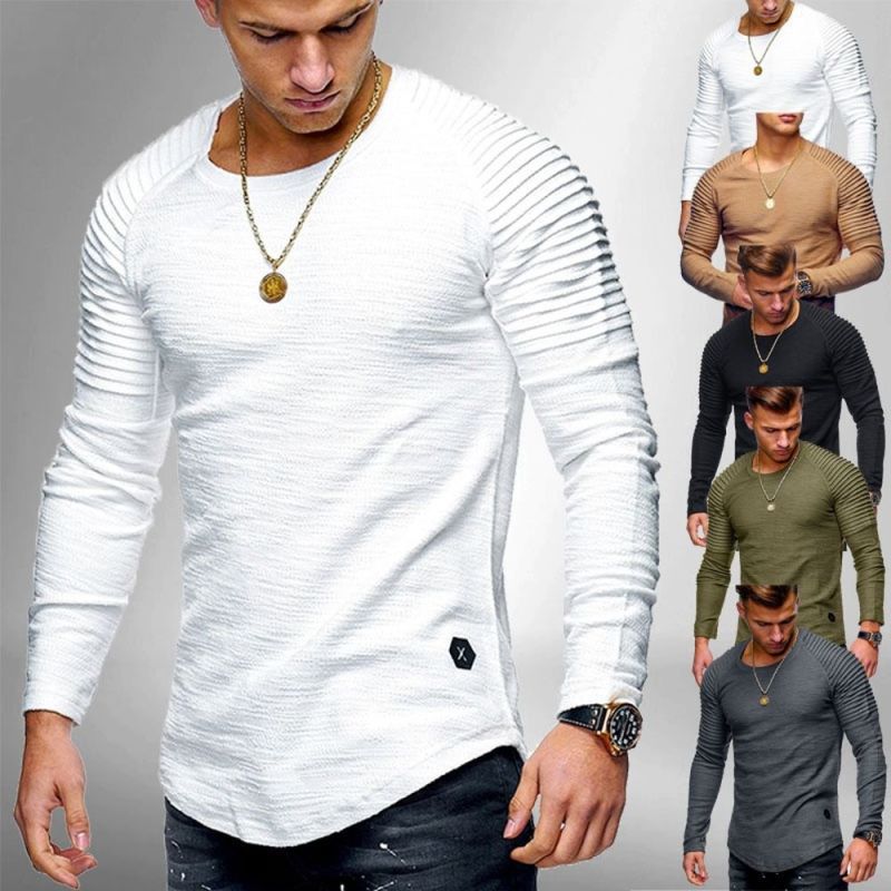 Herren Langarmshirt mit strukturiertem Design Drune
