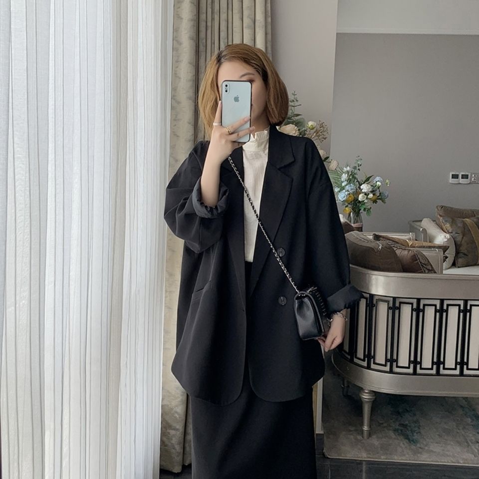 Damen elegante oversized Jacke Drune