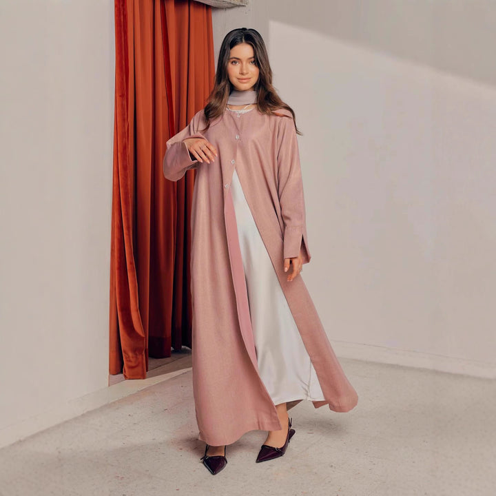 Damen stilvolles Langarmhemdkleid im Oversized-Schnitt Drune