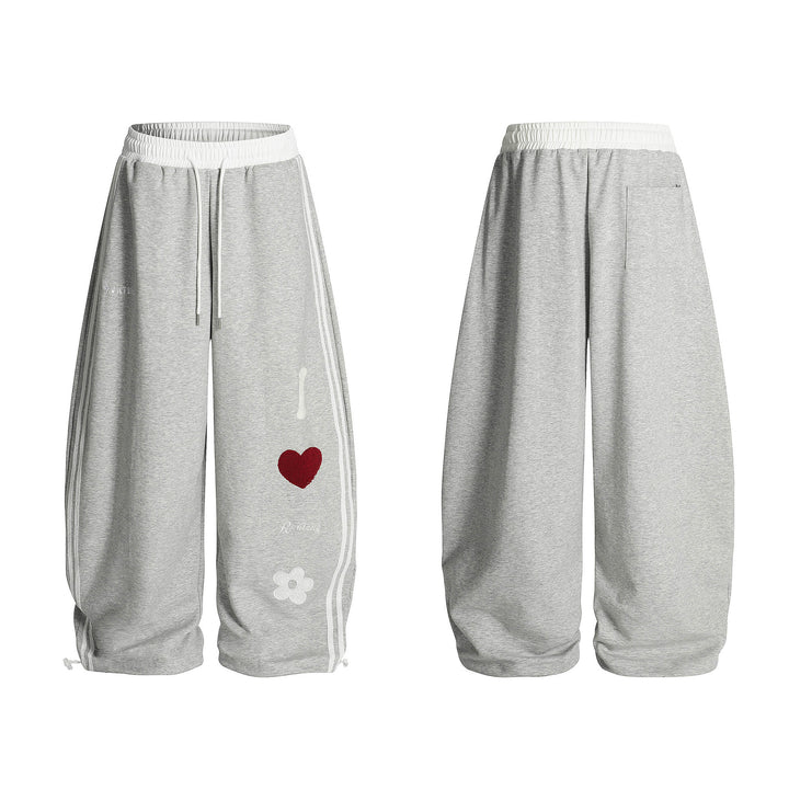 Damen Lässige Sporthose mit einzigartigen Stickereien Drune
