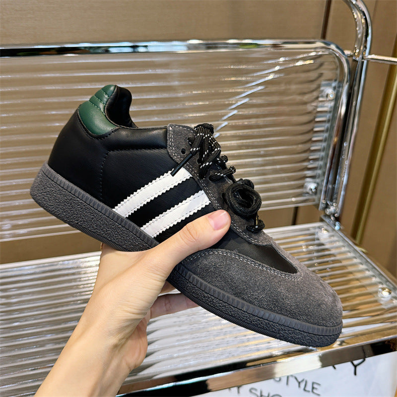 Damen Sportliche Sneakers aus hochwertigem Veloursleder mit rutschfester Sohle Drune