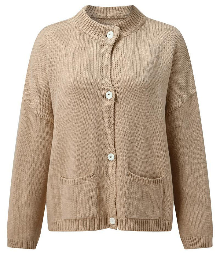 Damen Strickjacke im lässigen Schnitt mit Knopfdetails Drune