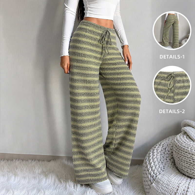 Damen Bequeme und modischeweite Stoffhose Drune