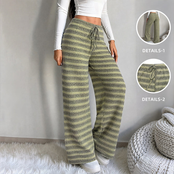 Damen Bequeme und modischeweite Stoffhose Drune