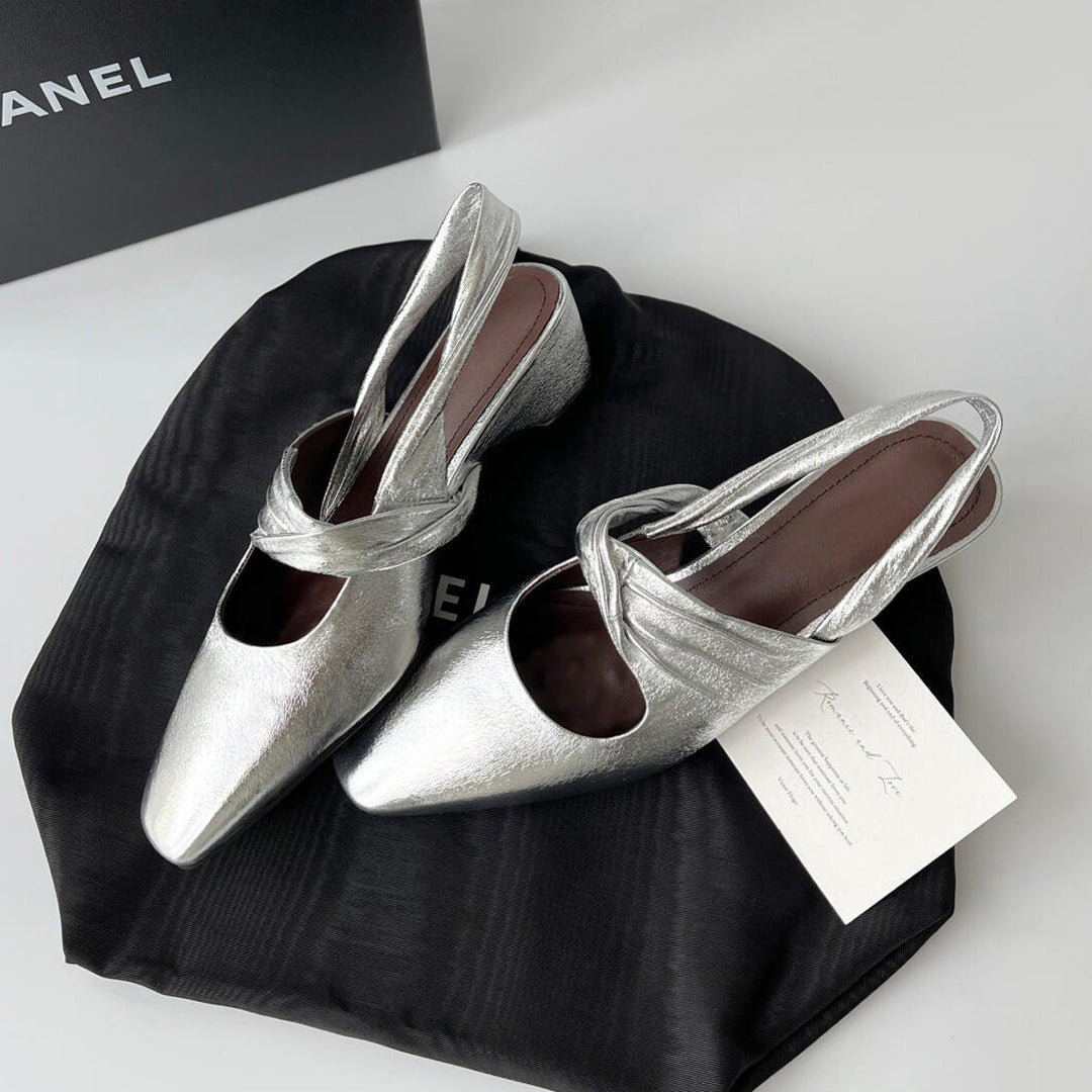 Damen Elegante spitze Pumps mit feinem Riemendesign Drune