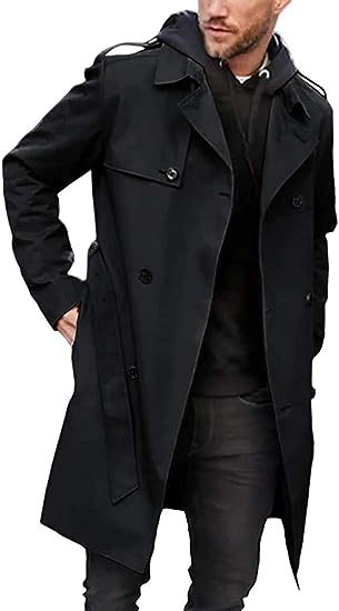 Herren Trenchcoat mit klassischem Stil Drune