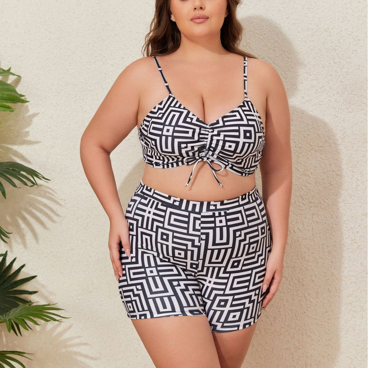 Damen Bademode-Set mit stylischem Kimono und Shorts Drune