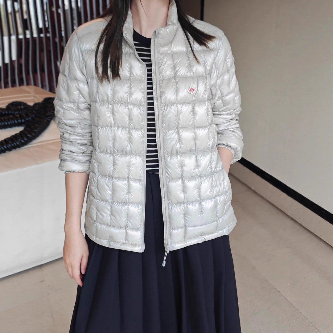 Damen Modische Steppjacke mit glänzender Oberfläche Drune