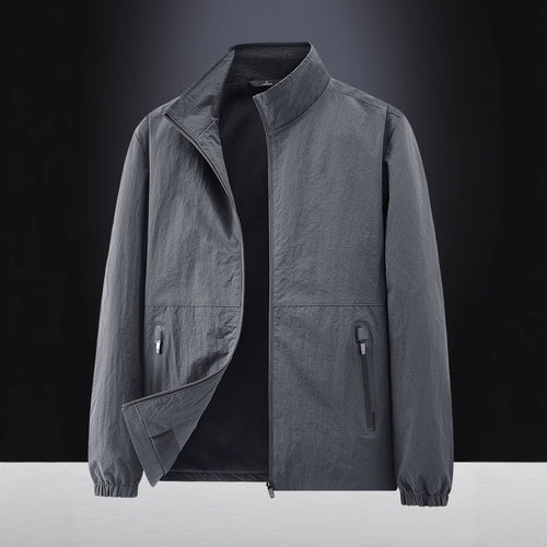Herren Leichte Outdoorjacke mit hohem Kragen Drune