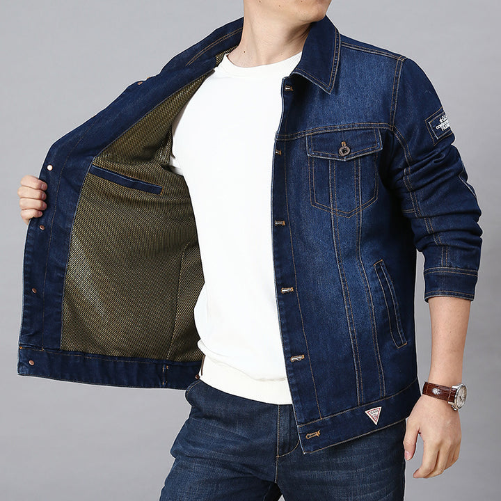 Herren Klassische Jeansjacke Drune