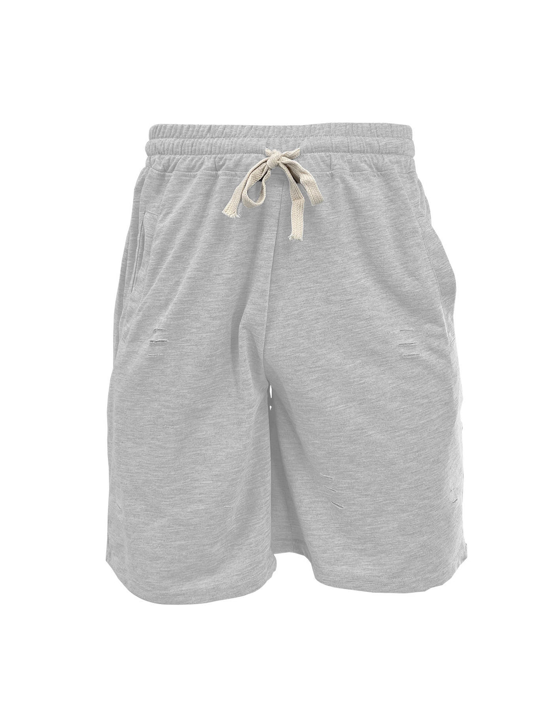 Herren nan lässige Sweatshorts mit elastischem Tunnelzugbund Eingrifftaschen und Used-Optik Drune