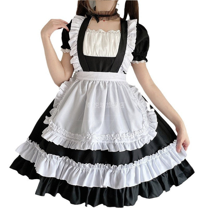 Damen Köstümkleid mit Rüschen und Katzenohren Drune
