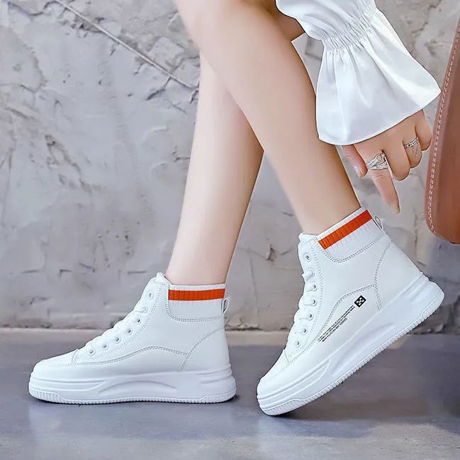 Damen Sportliche High-Top Sneakers mit Komfort-Bündchen und stylischem Design Drune