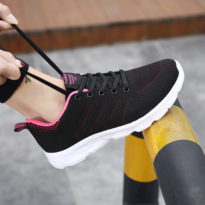 Unisex nan leichte atmungsaktive Strick-Sneaker mit dämpfender Zwischensohle Drune