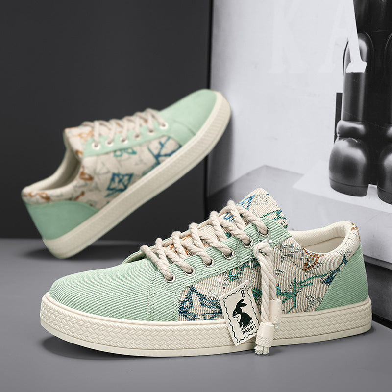 Damen Modische Sneakers mit einzigartigem Textil-Design Drune