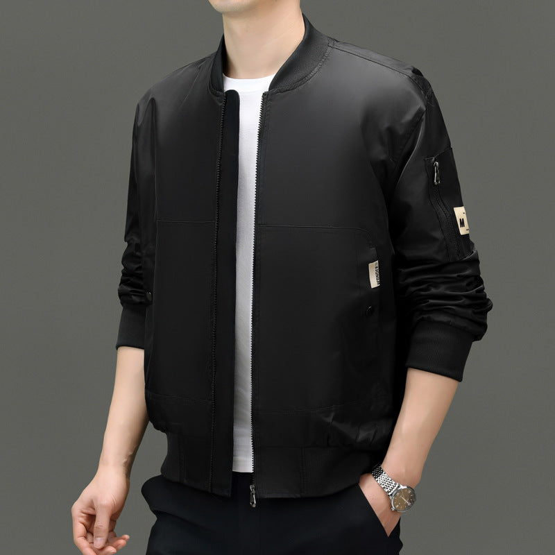 Herren Sportliche Bomberjacke mit funktionalen Taschen und elastischen Bündchen Drune