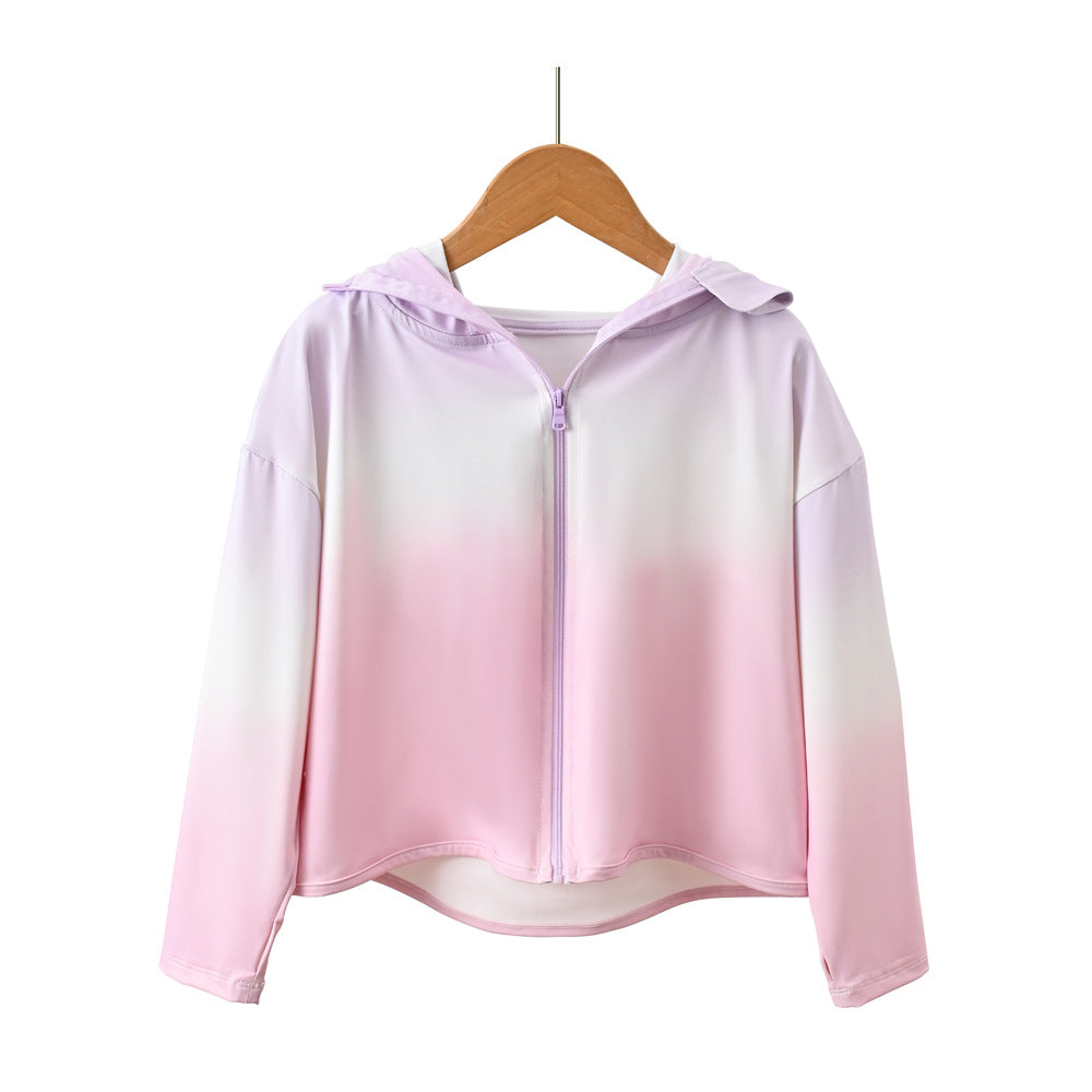 Damen Sportliche UV-Schutzjacke mit Kapuze Drune