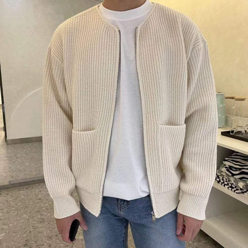 Herren Modische weiche Strickjacke Drune