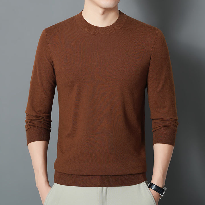 Herren Feiner Rundhalspullover aus Feinstrick mit schmaler Silhouette Drune