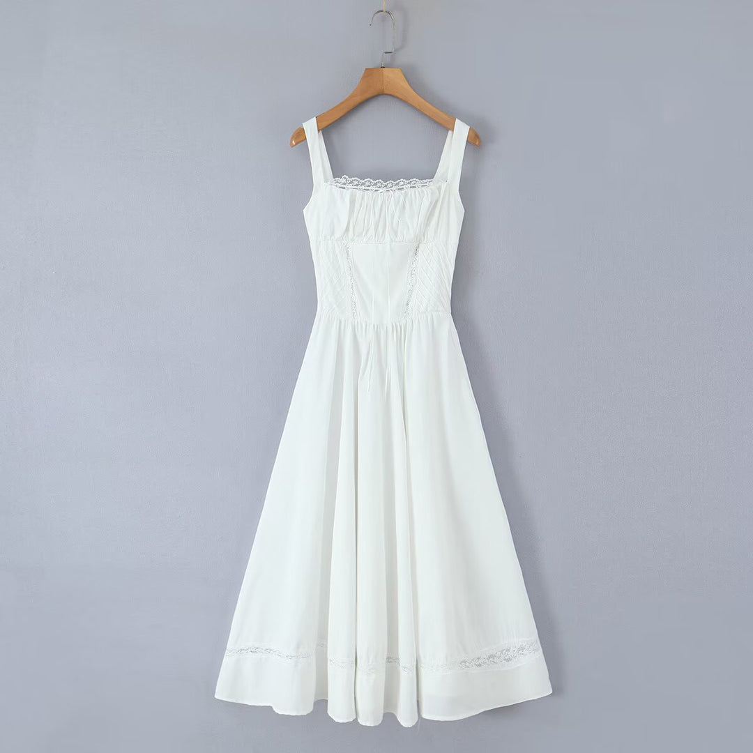 Damen Sommerliches Midi-Kleid mit feinen Spitzendetails Drune