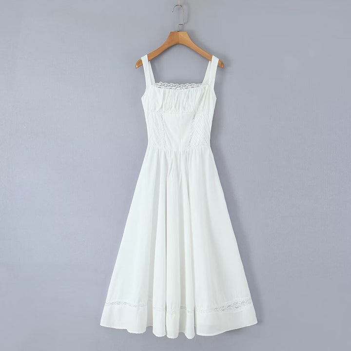 Damen Sommerliches Midi-Kleid mit feinen Spitzendetails Drune