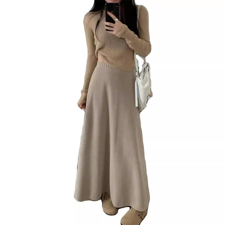 Damen Eleganter Maxirock mit fließendem Schnitt Drune