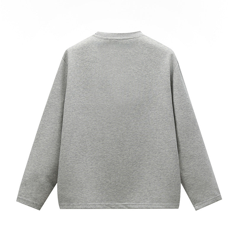 Unisex Oversize Rundhals-Sweatshirt mit Raglannähten und feiner Struktur Drune