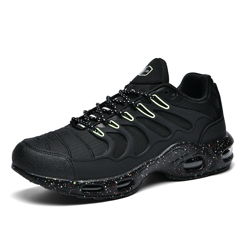 Herren futuristische Dämpfungs-Sneaker mit sichtbarer Luftkammer und strukturiertem Mesh-Overlay Drune