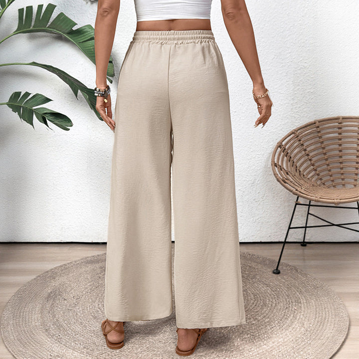 Damen Lässige, weiche Sommerhose mit elastischem Bund Drune
